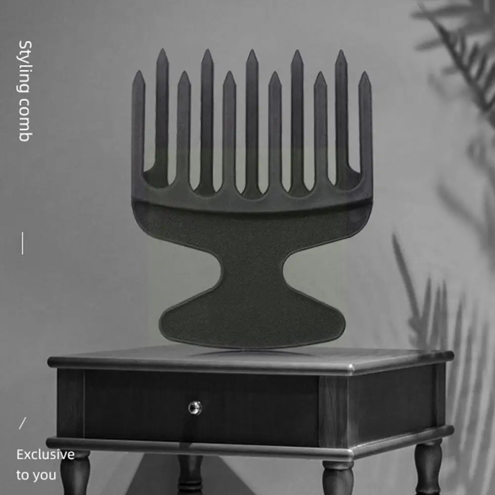 

Men's Curly Hair Comb Plastic Wide Big Tooth Afro Hair Pick Hair Tool Hairdressing Comb Gear Accessories Low Styling Comb H M1t3