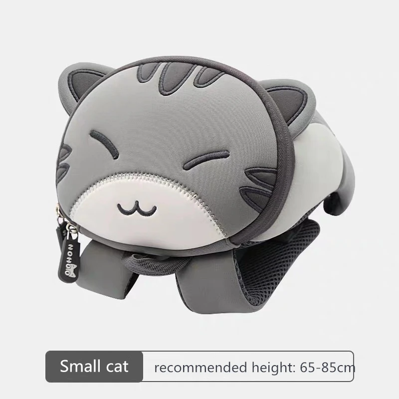 S cat Рюкзак NOHOO с 3D рисунком, Детская сумка для девочек и мальчиков, школьные сумки mochila escolar, милые водонепроницаемые Рюкзаки для детского сада - Цвет: S cat