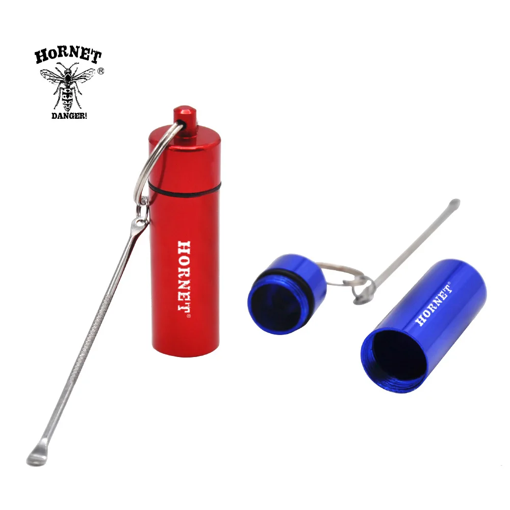 HORNET Премиум бутылки металла табак Snorter Алюминий бутылка таблетки коробка чехол