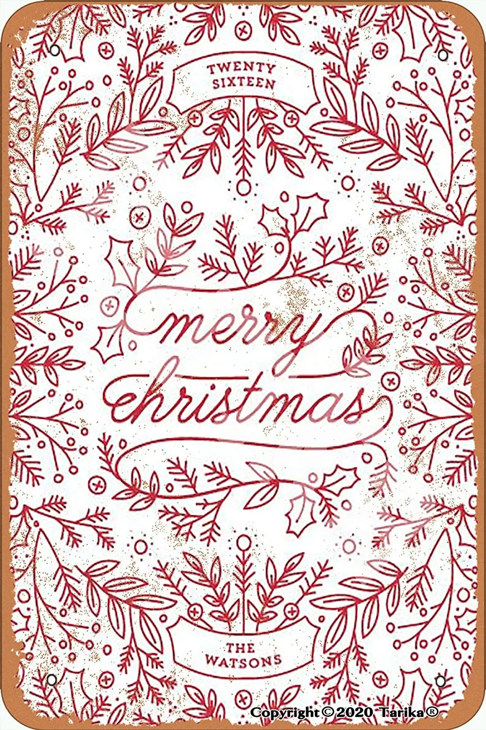 

Тарика Счастливого Рождества Ретро выглядит Железный 20x30 см украшение поделки знак для дома смешной Настенный декор