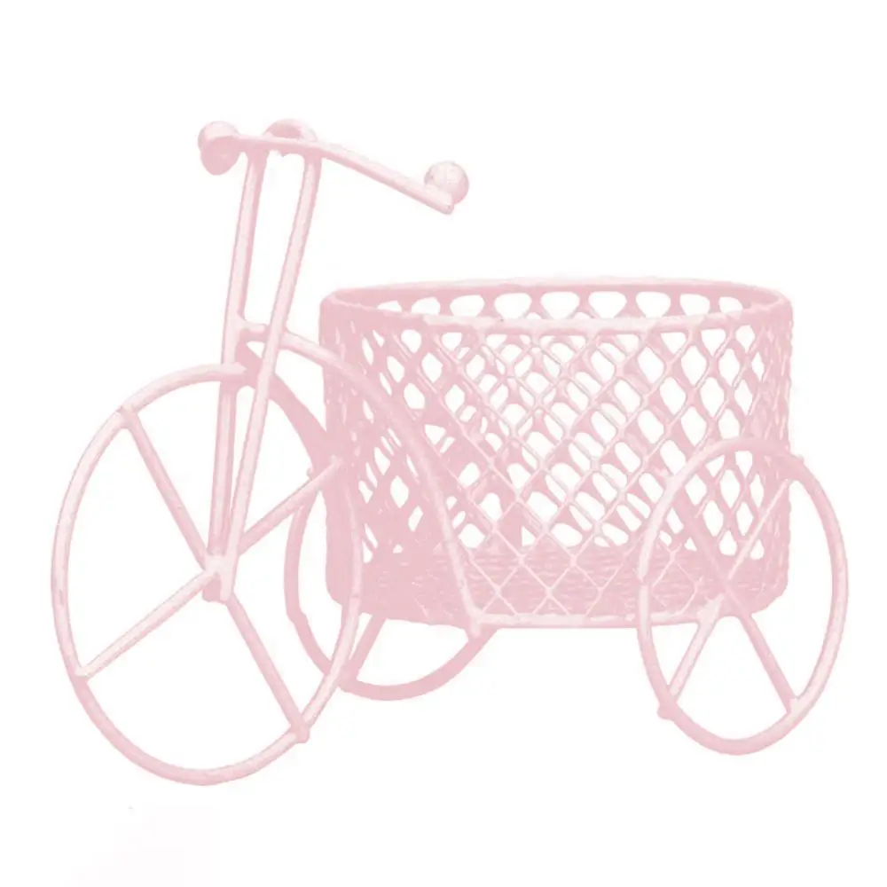 

Cute Iron Tricycle Art Decoration Wedding Sugar Jewelry Container Storage Holder For Flower Plant Weddding Decoration Home Decor