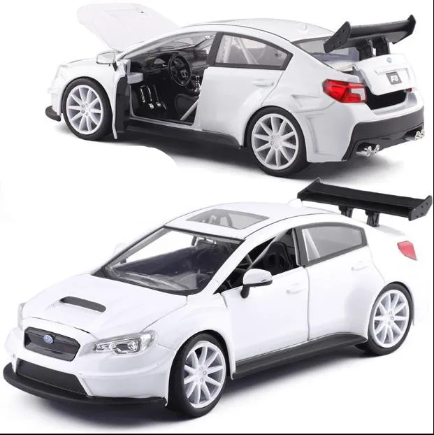 Высокая имитация 1:24 Subaru Impreza WRX STI модель автомобиля раздвижная функция игрушка