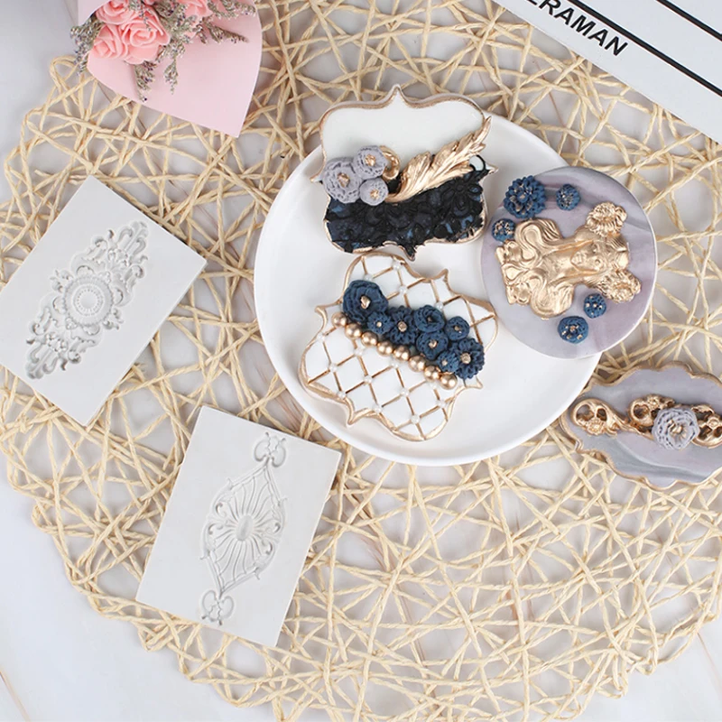 Рельефная форма в винтажном Европейском стиле силиконовая инструмент для