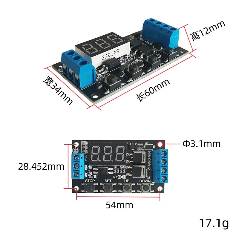 Модуль реле времени задержки 5 в 12 В 24 Программируемый синхронизатор импульсного