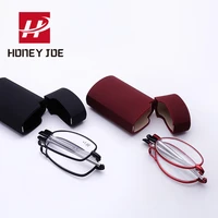 portable folding reading glasses rotation eyeglasses case fashion pocket presbyopic vintage frmae 1 0 1 5 2 0 2 5 3 0 3 5 4 0