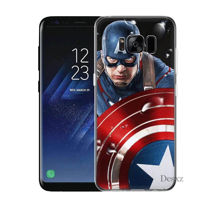 Чехол для мобильного телефона samsung Galaxy J7 J6 J5 J3 J2 J1 Prime жесткий чехол Marvel Капитан
