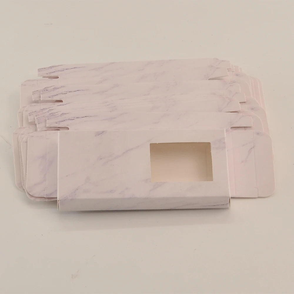 

Коробка для ресниц прямоугольная, Мраморная, серая, для упаковки ресниц