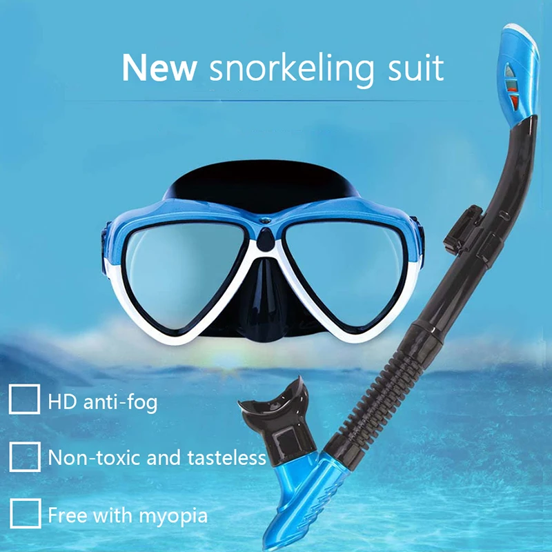 Новая профессиональная маска для подводного плавания незапотевающие очки Набор