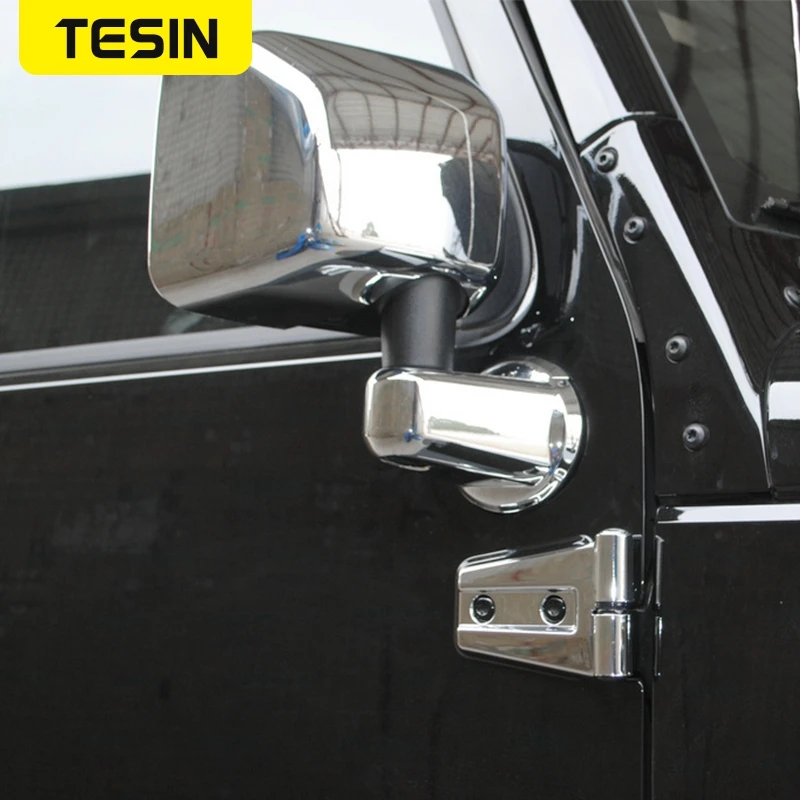 TESIN ABS автомобильное зеркало заднего вида оболочка украшение крышки наклейки для