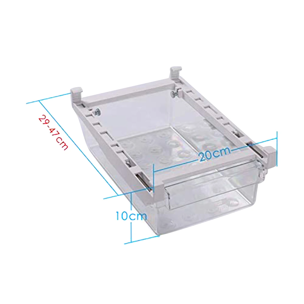 

Kitchen Drawer Type Fresh-keeping Box Food Plastic Case Rack Rectangular Transparent Storage Casket