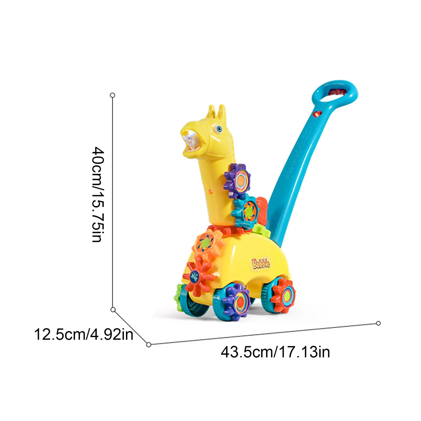 

Bubble Blower Cart Cartoon Bubble Machine Soap Water Baby Toddler Outdoor Summer Walking Lawn Bubble Educational Sports Toys