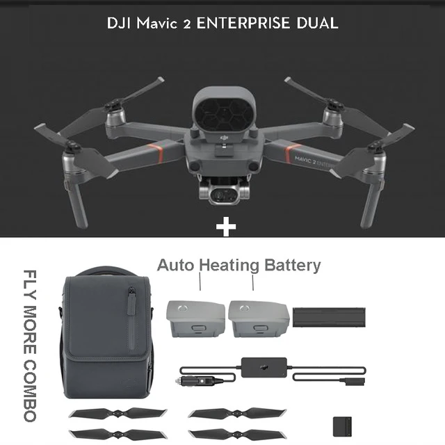 DJI Mavic 2 ENTERPRISE DUAL Drone с M2E Spotlight и Speaker Beacon RC Quadcopter в наличии Квадрокоптеры камерами 