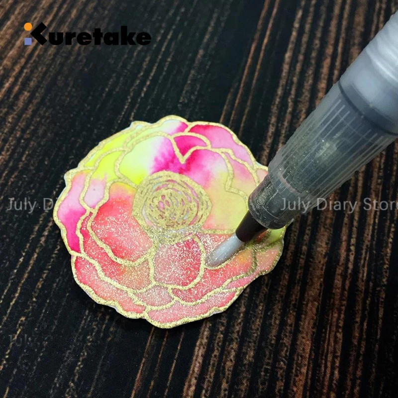 1 шт. новинка кисть Kuretake ZIG Wink of Stella акварельная 10 цветов ручка для рисования