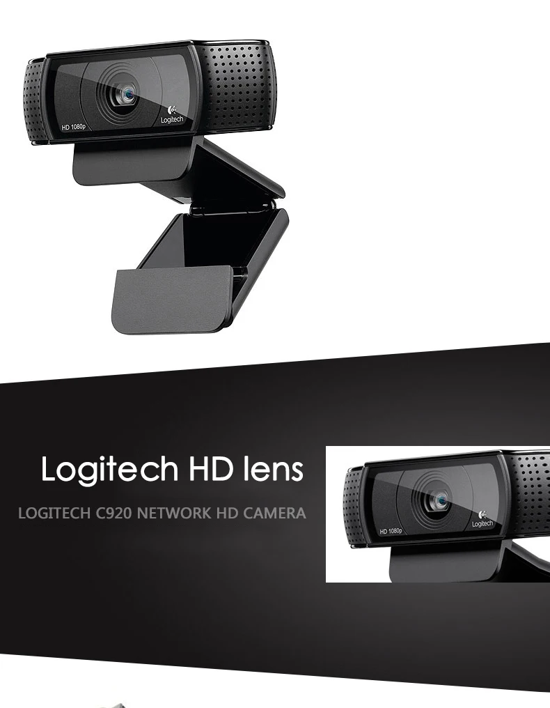 Веб-камера logitech c920 Pro FULL HD 1080P Веб-камера с поддержкой официального тестирования с 15 миллионами пикселей CMOS 30FPS USB CAM