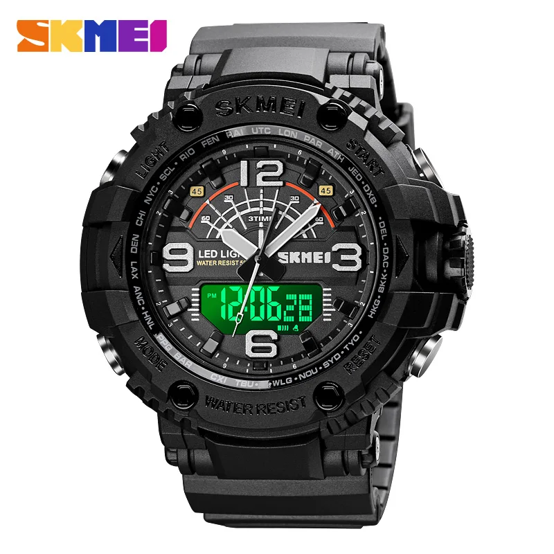 

SKMEI Top Brand 2020 NEW Sports Watches Mens Countdown Wrist Watch 50Bar Waterproof Electronic Digital Male Watch Alarm Clock