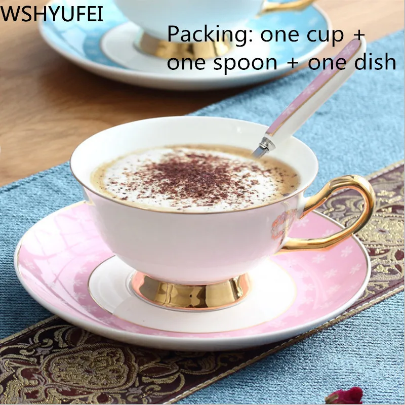 New luxury Phnom Penh coffee cup Elegant milk Office high-grade flower tea Household set drinking utensils WSHYUFEI | Дом и сад