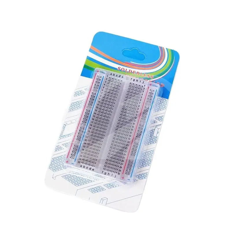 

Transparent 400-hole mini breadboard (transparent) 83X55 mm