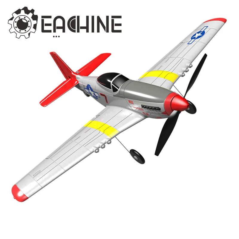 Eachine Mini P-51D EPP 400mm Wingspan 2.4G 6-Axis Remote Control RC Airplane Trainer Fixed Wing RTF One Key Return for Beginner | Игрушки и