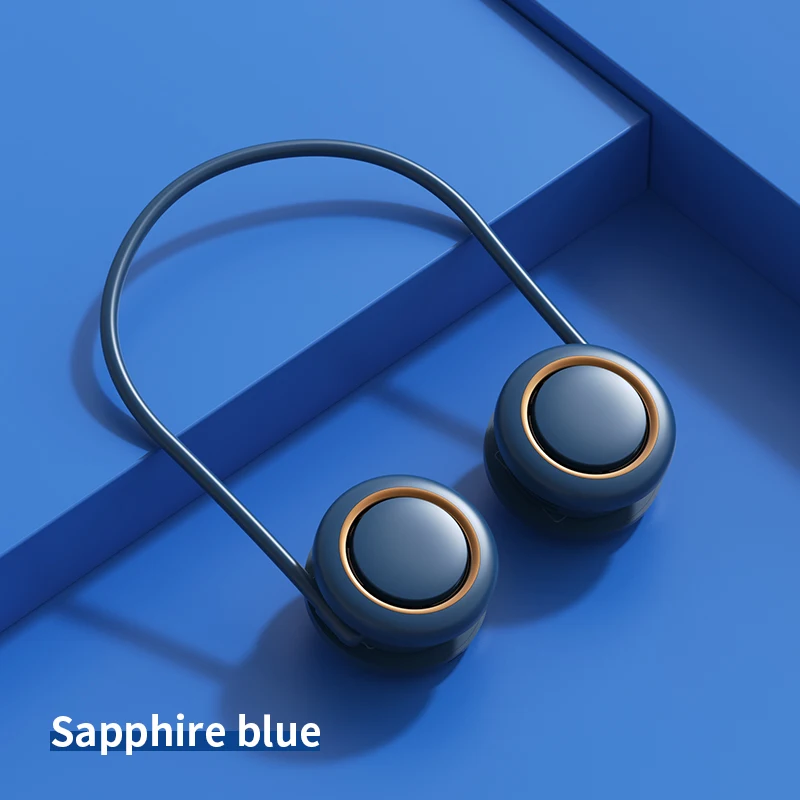 Портативный Электрический вентилятор на шею пластиковый бесшумный мини с USB