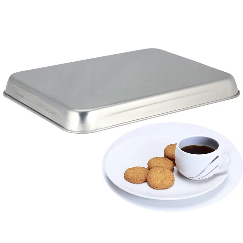 Квадратная антипригарная сковорода для выпечки из нержавеющей стали компактная