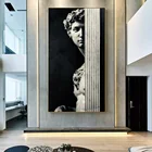 Черно-белая скульптура Giuliano, домашний декор, Современная Настенная живопись на холсте, плакаты и принты, картина для гостиной