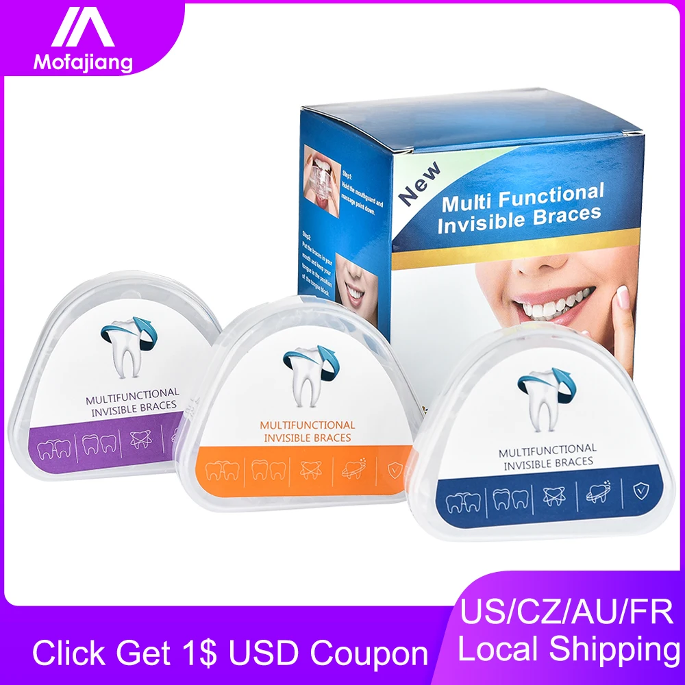 

Three Stages Teeth Retainer Tooth Invisible Straightenin Orthodontic Set Silicone Dental Appliance Mouth Guard Braces Tooth Tray