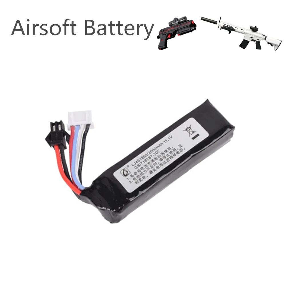 11 1 v 2000mah 451865 Lipo аккумулятор для электрической воды Аккумулятор пистолетов RC