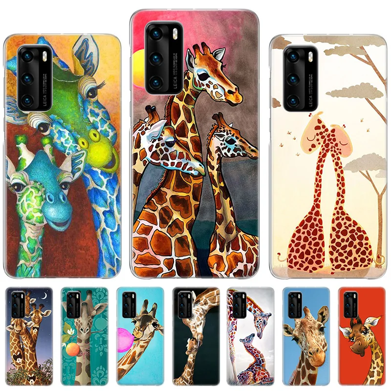 

Funny Giraffe Case For Samsung S21 S20 Ultra S21FE Soft TPU Cover For Galaxy S10 5G S9 S8 Plus + S10E Coque Back Shell