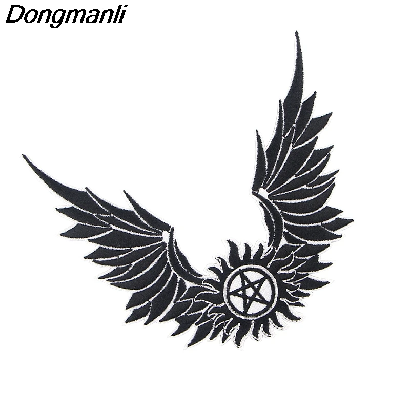 P4287 Dongmanli Supernatural TV вышитая нашивка аниме ПРИШИТАЯ железная аппликация значок для