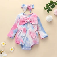 2021 new baby childrens wear fashion comfortable long sleeved cotton triangle crawling bag fart clothes one piece jumpsuit