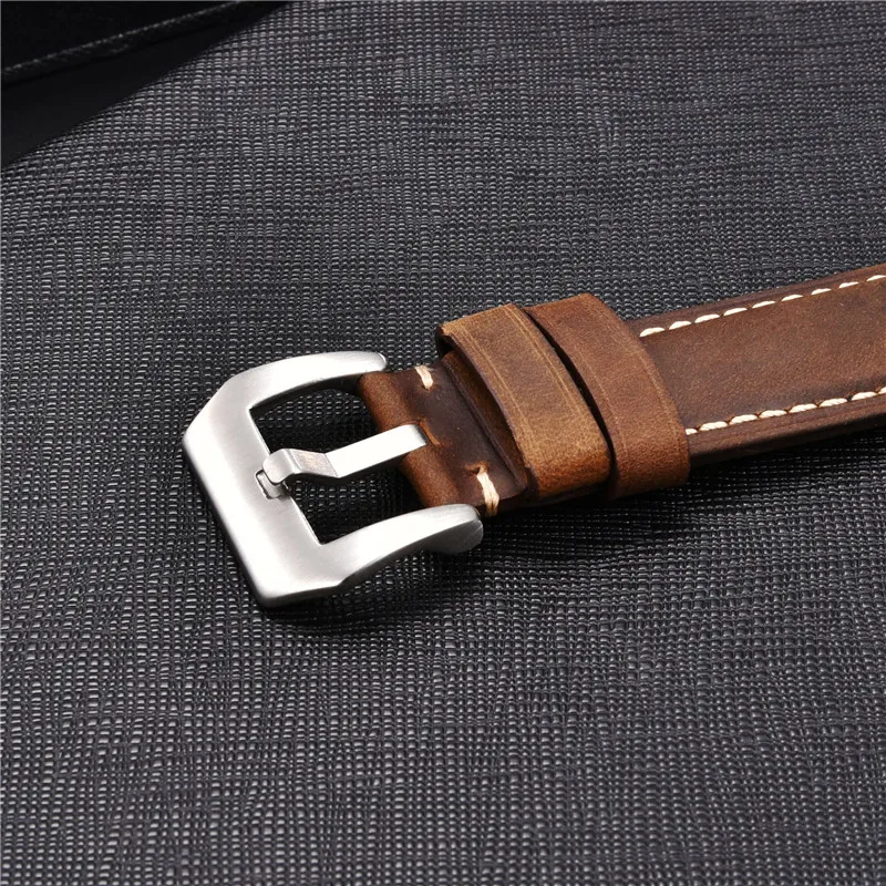 

Handmade Crazy Cowhide Watchband For Apple Watch Band Series 5 4 3 2 1 Leather Sports Strap 42mm 38mm for iWatch 44mm 40mm