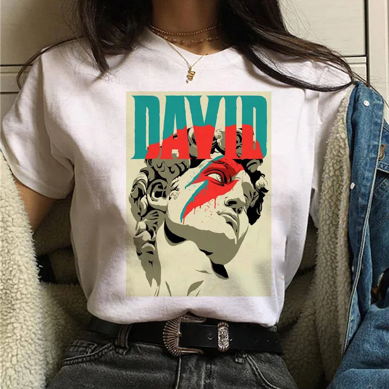 

Vaporwave Michelangelo t shirt clothes female aesthetic couple clothes harajuku streetwear clothes ulzzang graphic tees women