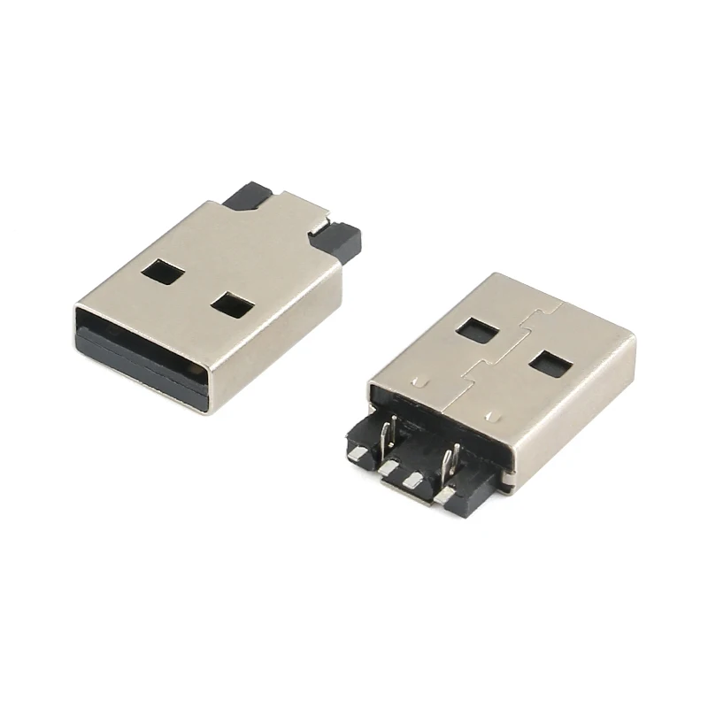 10 шт./лот USB 2 0 разъем типа A 4-контактный AM для пайки 5 SMT кабель | Обустройство дома