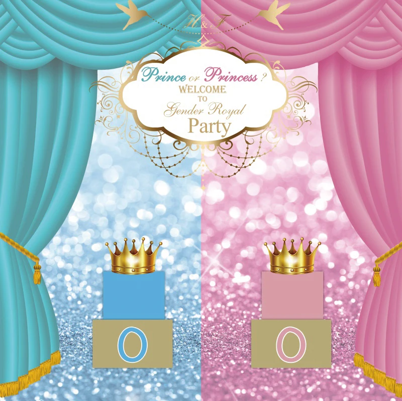 Laeacco Baby Shower фоны для фотографии принц шторы принцессы в горошек свет боке Подарок