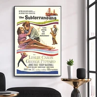 wm3412 the subterraneans classic movie hd silk fabric poster art decor indoor painting gift