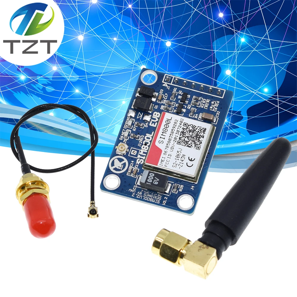 TZT SIM800L V2.0 5V беспроводной модуль GSM GPRS четырехдиапазонный с антенной|gprs module|gsm