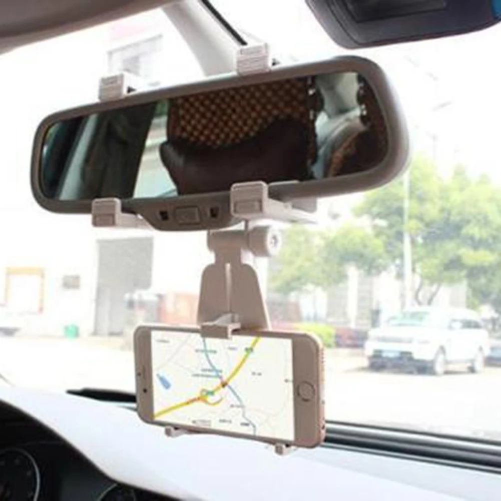 Автомобильное зеркало заднего вида для смартфона зажим GPS Кронштейн Держатель