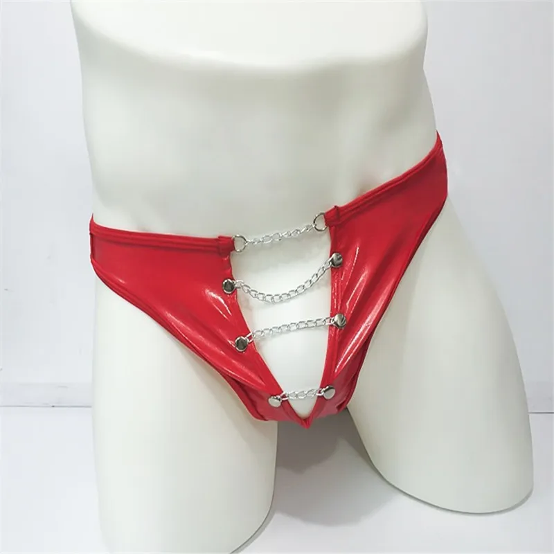 Мужские трусы с цепочкой сексуальное нижнее белье для мужчин открытая спина