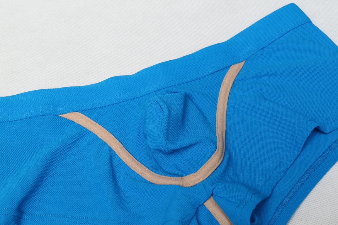 

2021 summer Men Sexy Breathable Boxer Underwear Mesh Low Rise Stretch Boxers HOT gay underwear
