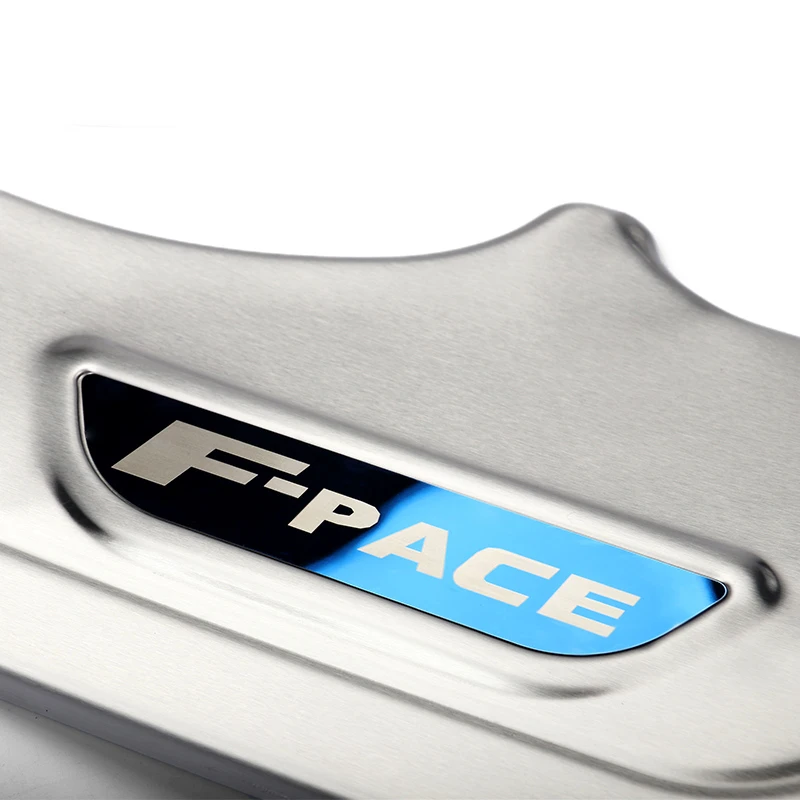 

Car Door Threshold Scuff Plate Protection Cover Interior Decoration For Jaguar F-PACE XE 2015-2020 Car Styling Accessories