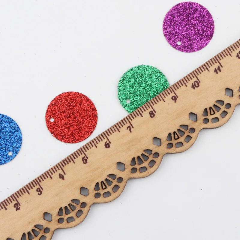 Flat Round Sequins Loose Paillettes 20mm Sewing Cloth Wedding Home Decoration Sequin For Crafts Lentejuelas Costura 20g
