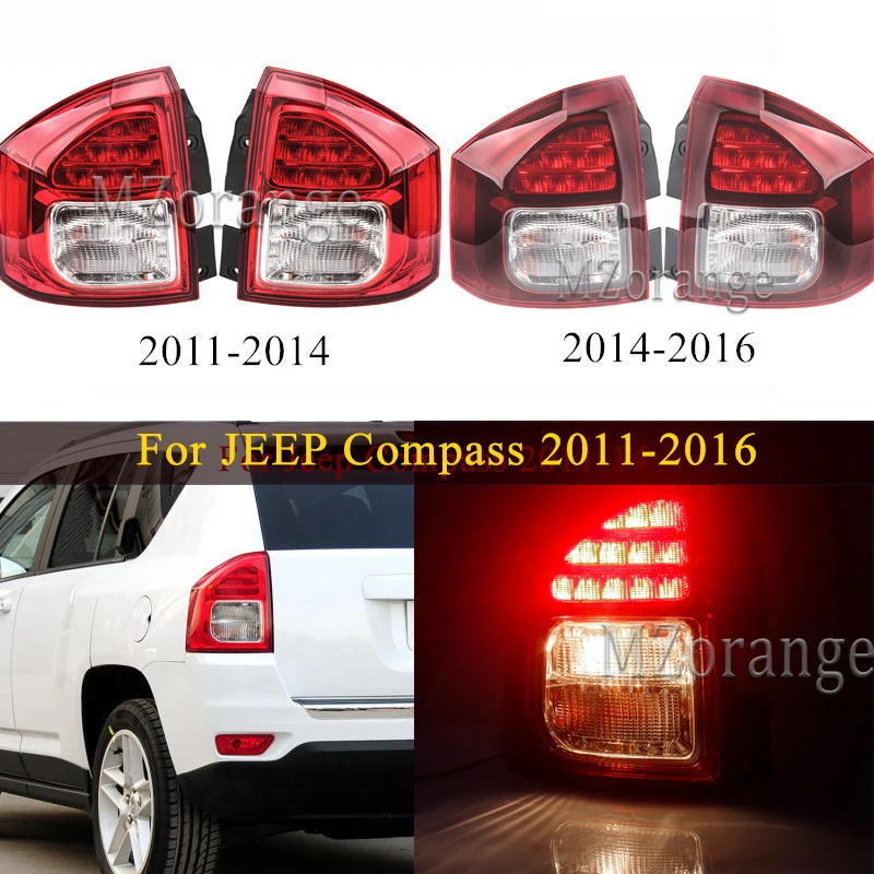 Влево/Вправо хвост светильник s для JEEP Compass 2011 2016 задний стоп сигнал заднего