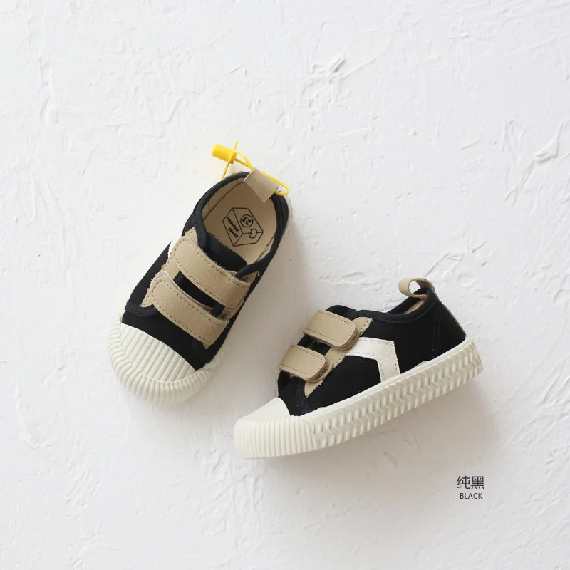 shoes Весенняя детская парусиновая обувь с высоким берцем, радужные повседневные кроссовки с пряжкой для мальчиков и девочек, студенческие мягкие детские спортивные кроссовки для бега - Цвет: shoes