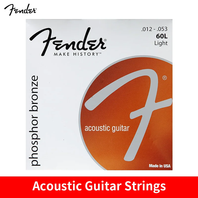 Струны для гитары Fender 60XL 60CL 60L люминофор бронзовые акустической 010011012 | Спорт и
