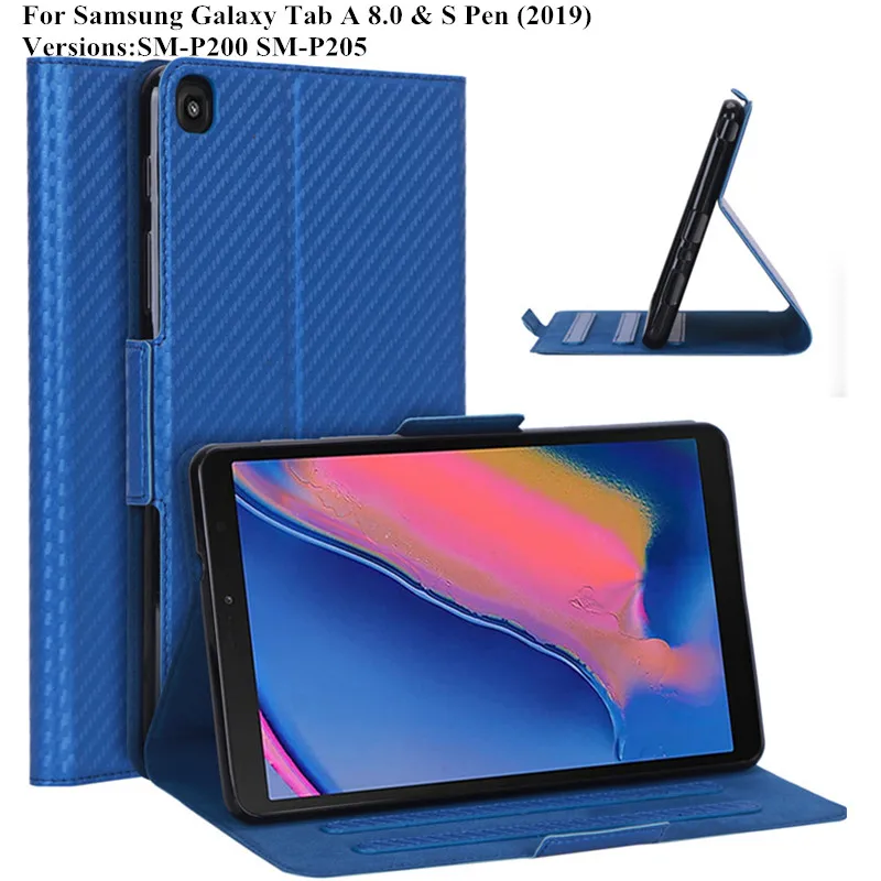 

For Samsung Galaxy Tab A 8.0 & S Pen P200 P205 SM-P200 SM-P205 Case Ultra Slim Magnetic Tablet Case for Galaxy Tab A 8 2019