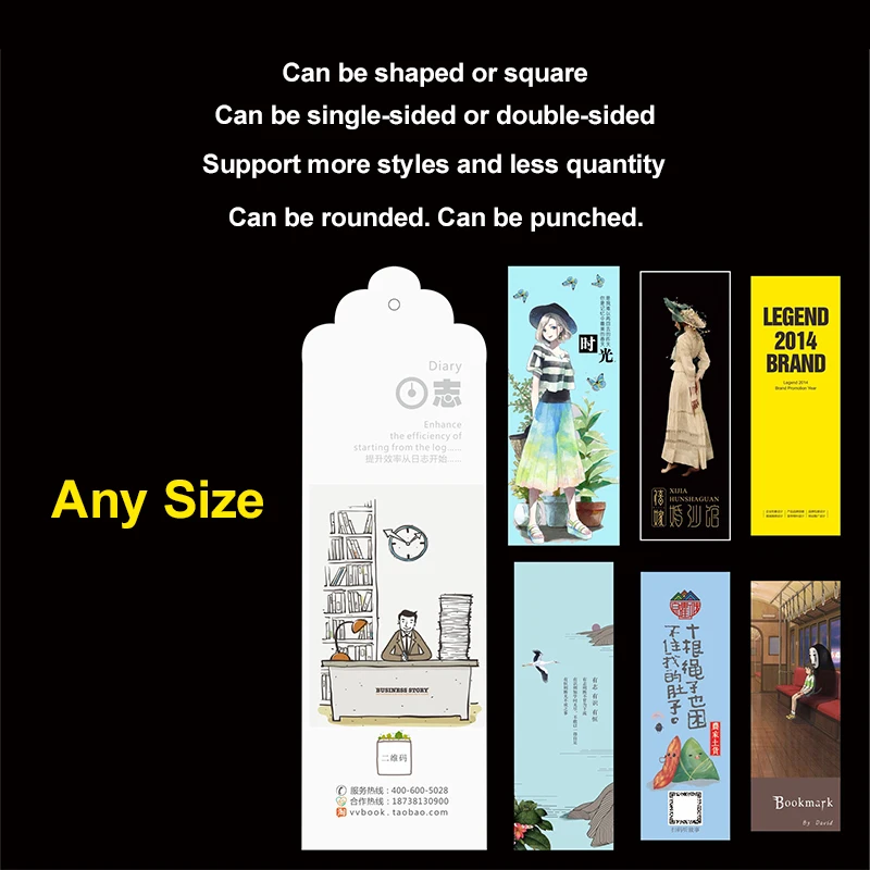 Создайте свой уникальный закладки для книг милый Бумага карты аниме школьные