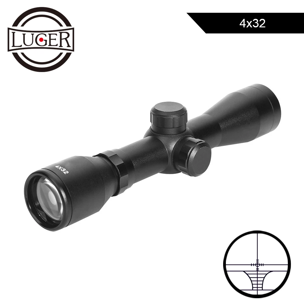 Охотничий прицел LUGER 4x32 компактный оптический для наружного