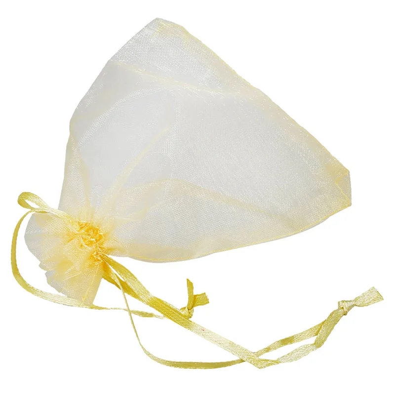

60 X Gold Organza Gift Bag jewel Bag