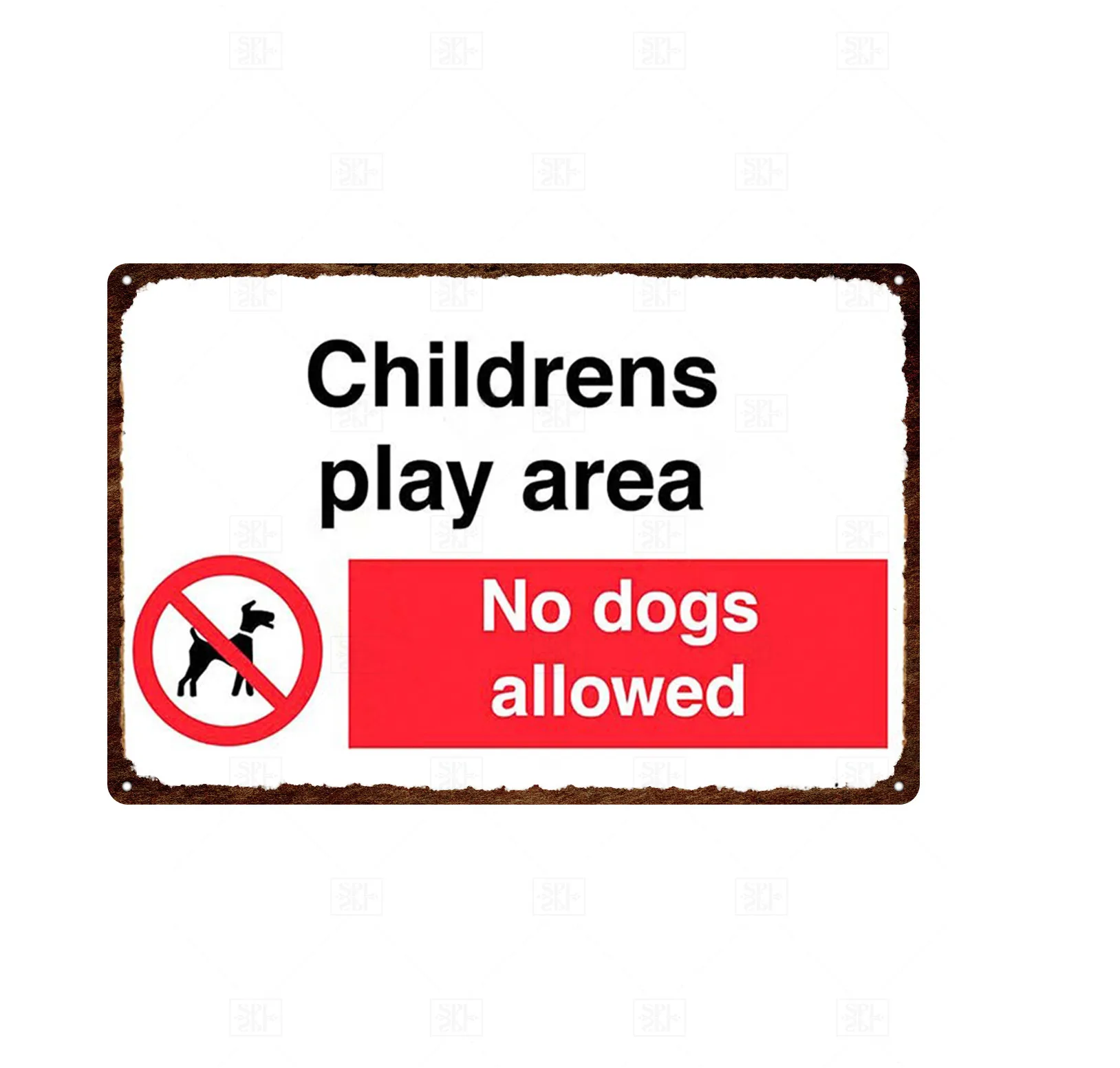 Оловянная табличка для детской игровой площадки с надписью Not Dogs | Дом и сад