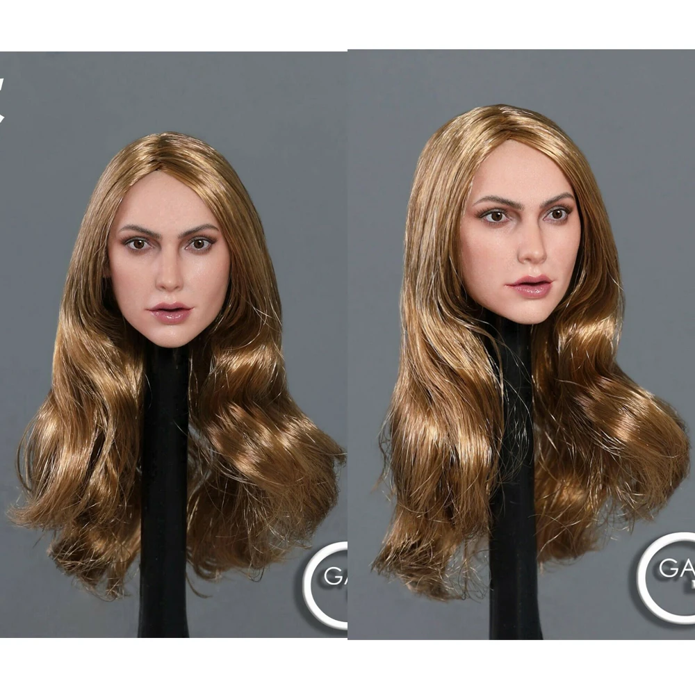 

1/6 Feamle Head Carving Blond Hair Head Sculpt GACTOYS GC034C For 12'’ Action Figure Body